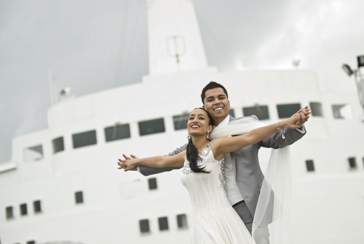 Hinduistische Hochzeitszeremonie: Hochzeitsfotograf auf der SS Rotterdam