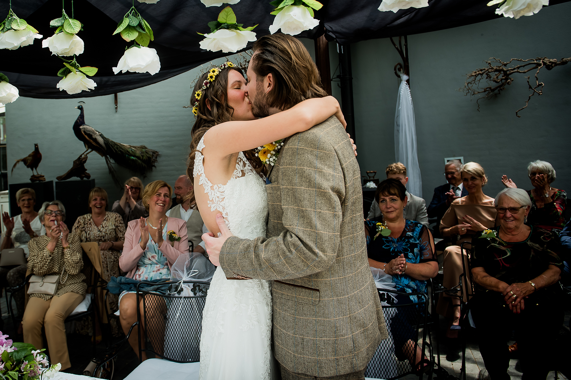 spontane trouwreportage in de Botanische tuin van Kerkrade